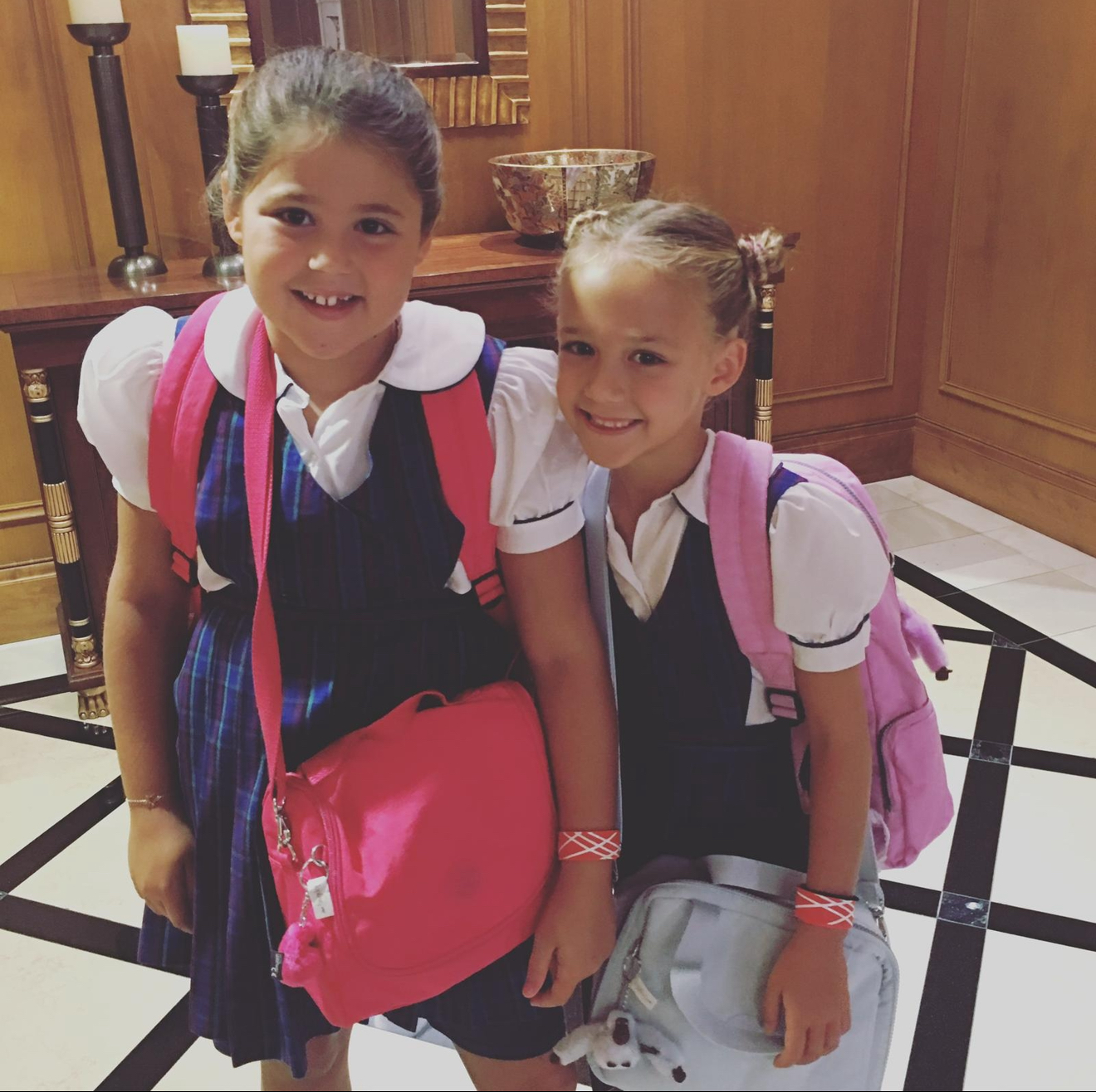 Ana Wolfington and Isabella Wolfington as children